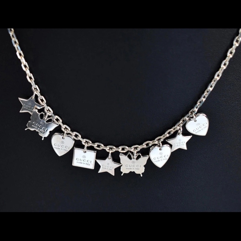 Gucci Multi Charm Bracelet & Necklace Trade Mark